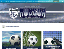 Tablet Screenshot of hudsonsoccer.com
